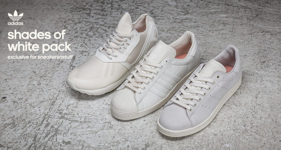 adidas Originals ”Shades of White” pack exclusive for Sneakersnstuff 2015