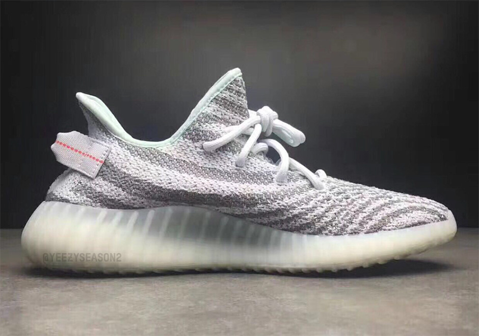 adidas Yeezy Boost 350 v2 Blue Tint detail look 3