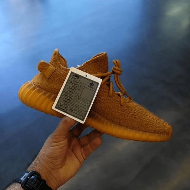 adidas yeezy boost 350 v2 midnight blue and gold ochre samples for only kanye west - 4
