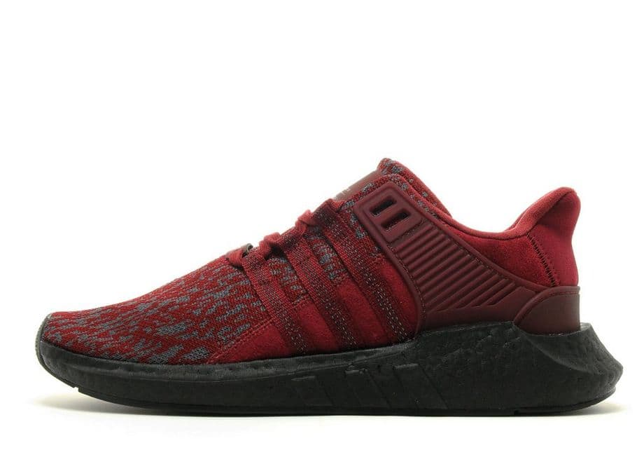 adidas EQT Support 93/17 Burgundy red Suede Exclusive JDSports 1