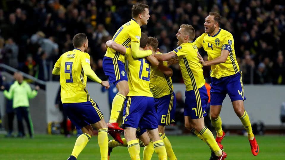 Sweden adidas jersey in 2018 FIFA World cup Russia-1