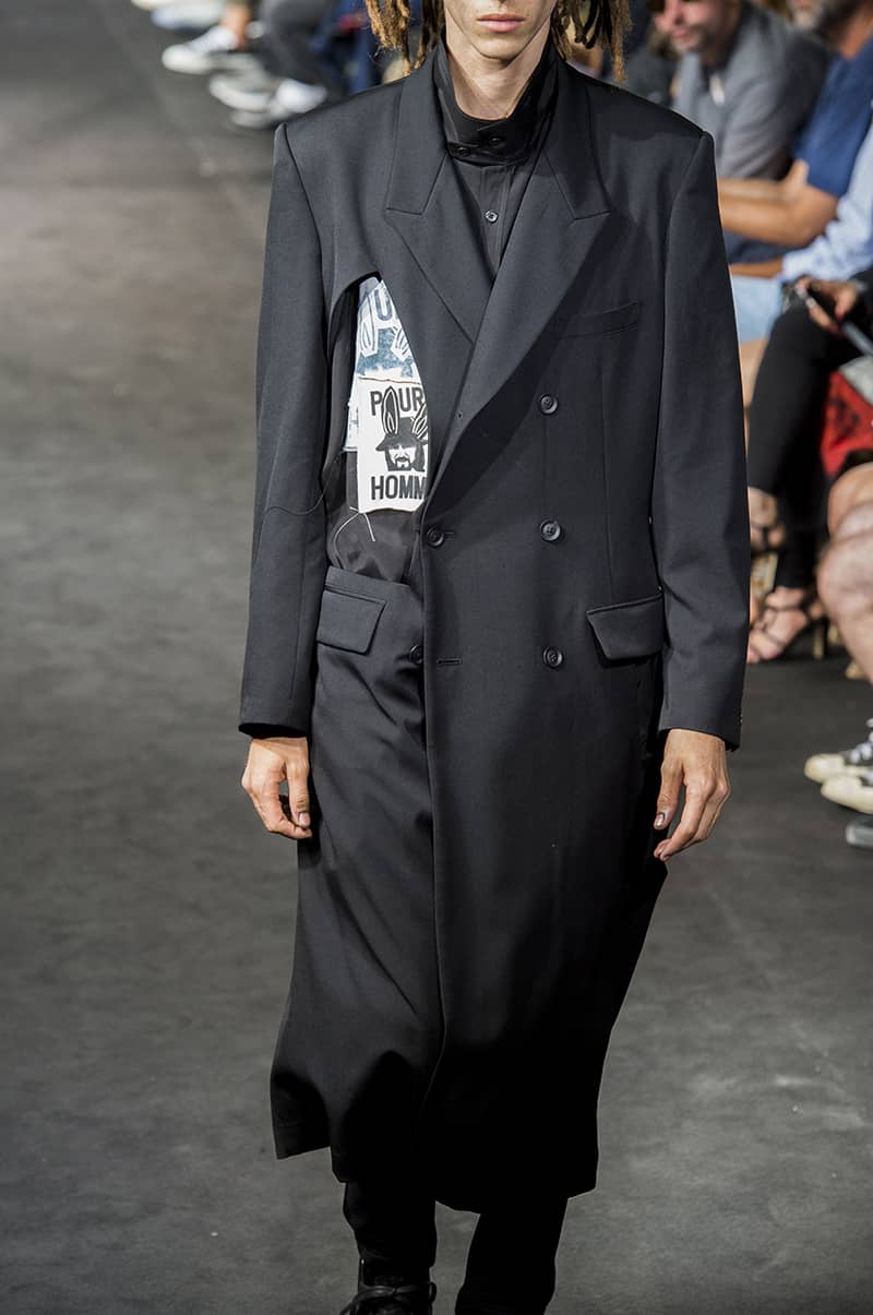 마스터 오브 쉐도우, 요지 야마모토 SS19 남성복 패션쇼 디테일 룩(Yohji Yamamoto SS19 Menswear Fashion Show Detail Look) 5