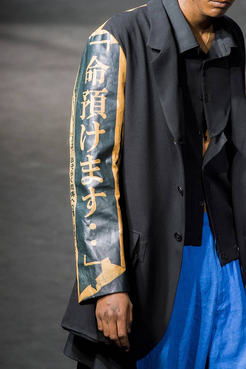 마스터 오브 쉐도우, 요지 야마모토 SS19 남성복 패션쇼 디테일 룩(Yohji Yamamoto SS19 Menswear Fashion Show Detail Look) 34