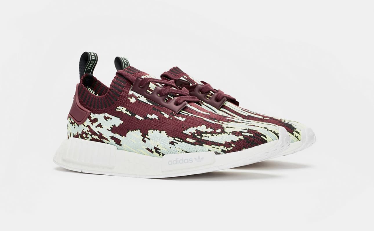 SNS x adidas Consortium NMD R1 PK Datamosh 2.0 Maroon-1