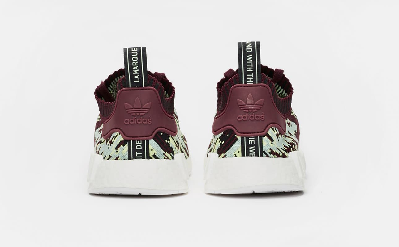 SNS x adidas Consortium NMD R1 PK Datamosh 2.0 Maroon-3