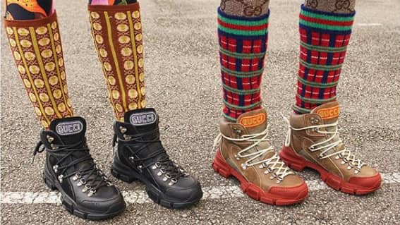 Tracking, Hiking and Trail Running - 2018 Pre Fall, Hiker Boots by Gucci