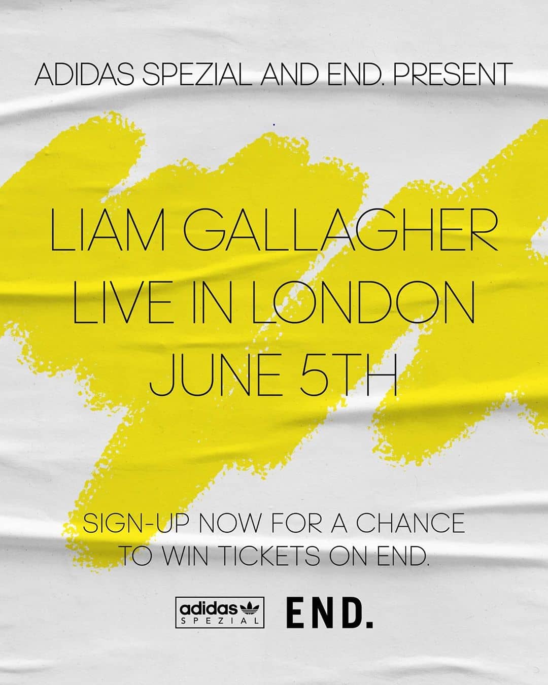 리암 갤러거 라이브, 아디다스 스페지알 & 엔드클로딩(Liam Gallagher Live: Presented by adidas Spezial & END)-1