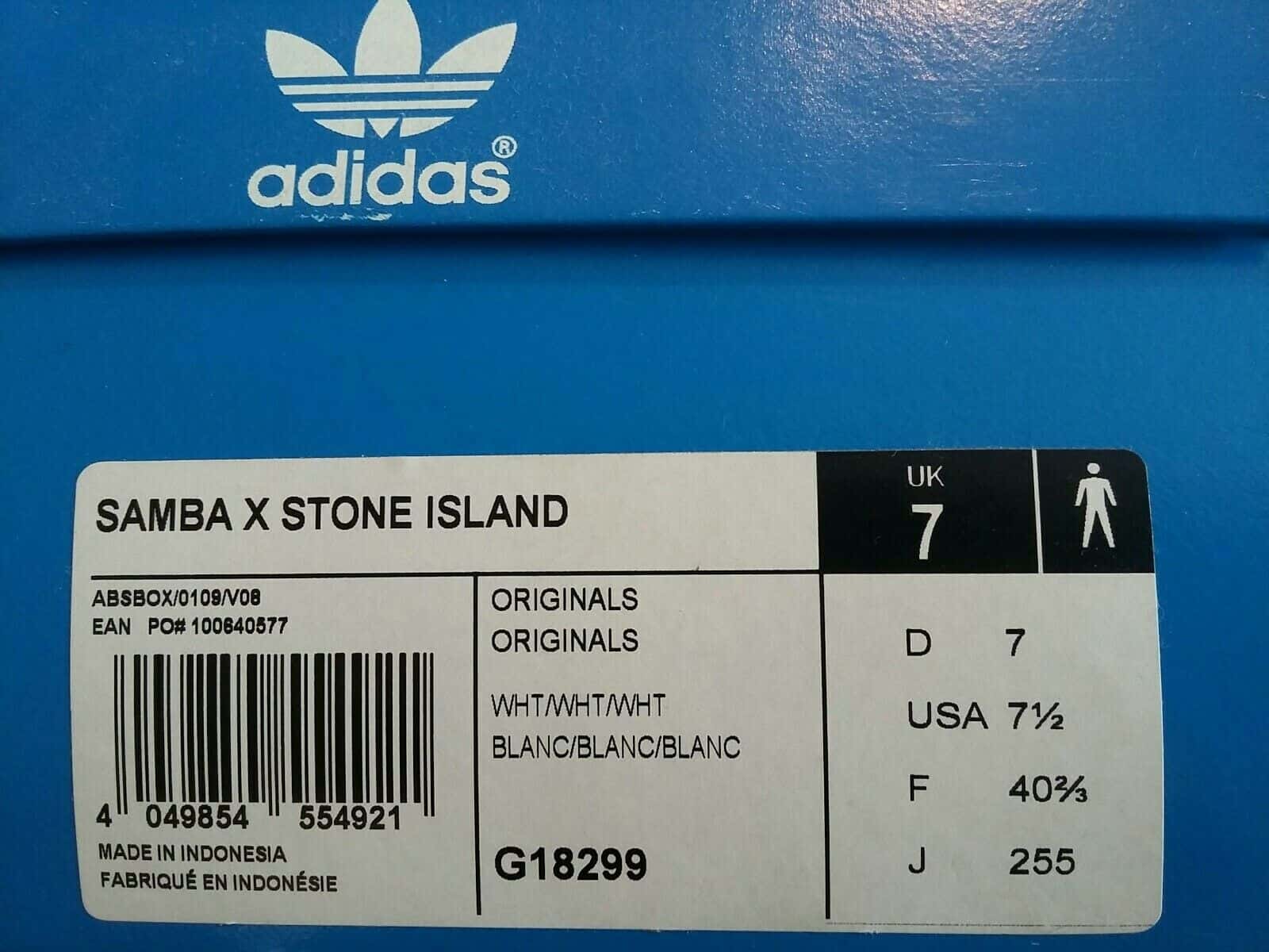 이베이에 올라온 스톤 아일랜드 x 아디다스 삼바(Stone Island x adidas Samba on eBay)